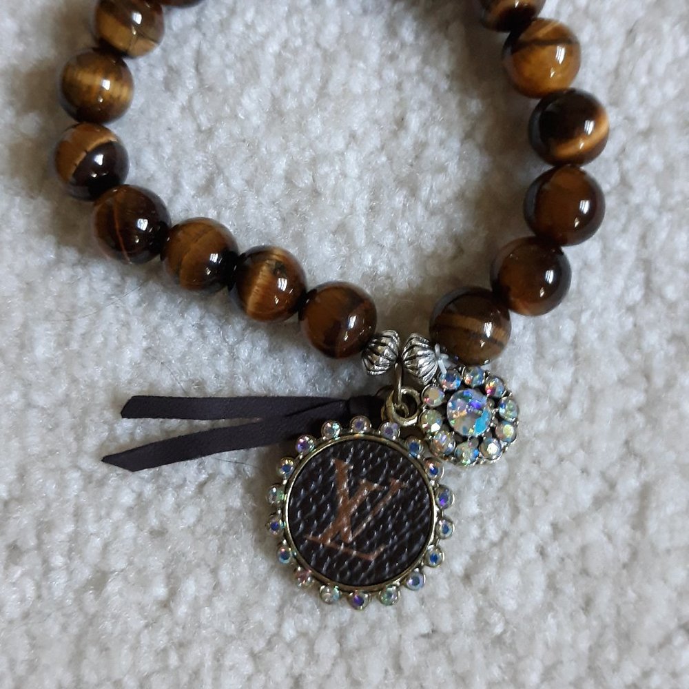 Authentic upcycle LV bracelet